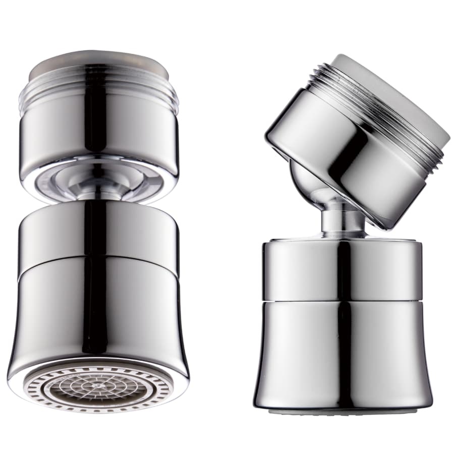 Water Nymph Dual Functions brushed Nickel aerator for a faucet
