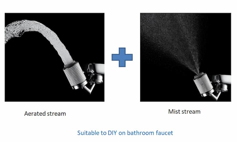 Water saving faucet nozzle 