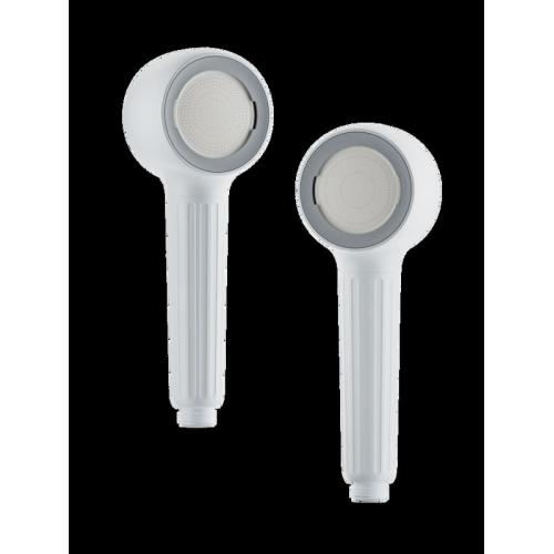 Hand-held shower with pressurizing water spray