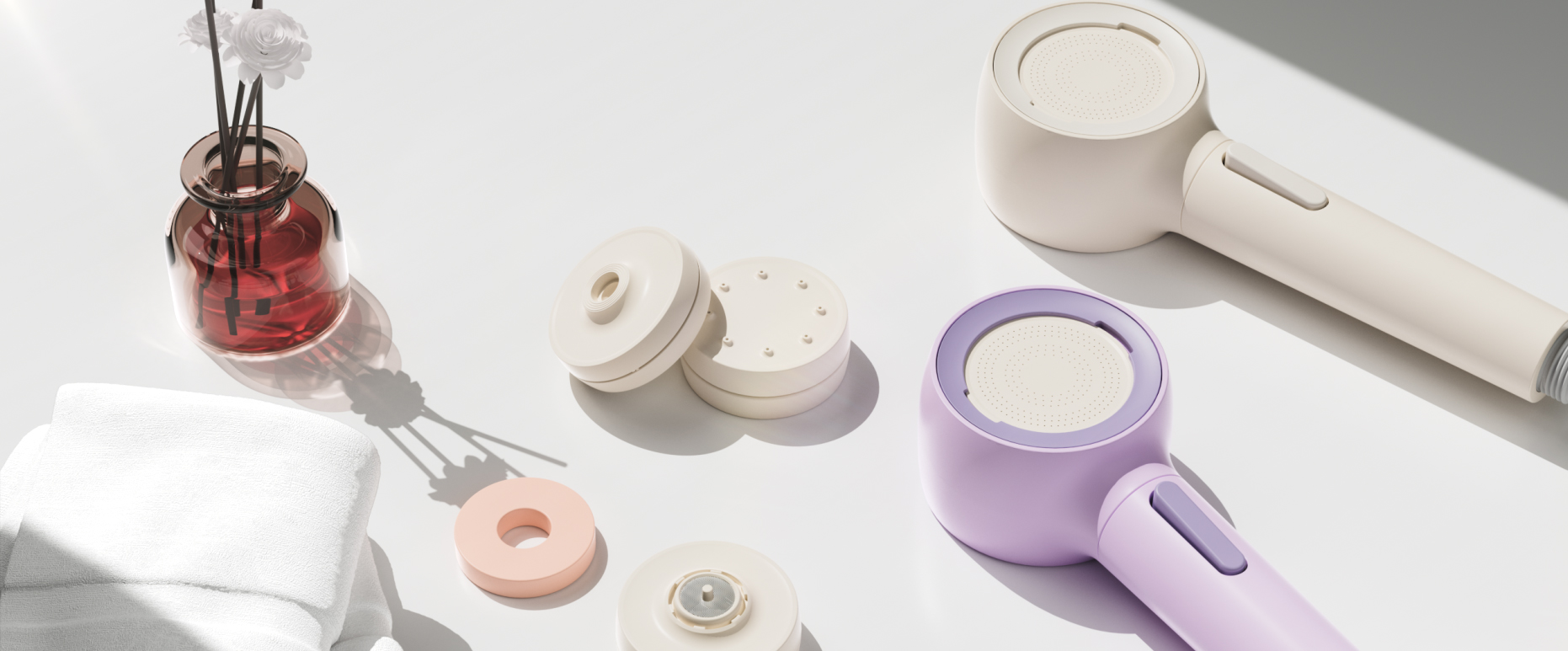 Easy clean & Anti-clogging hand-held shower